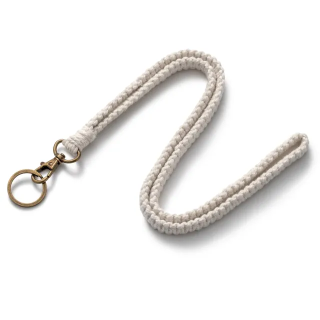MORSUNBELA Schlüsselband Baumwollschnur Lanyard mit Schlüsselring