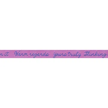Renaissance Ribbon Salutations Yours Truly Webband 1 Yard