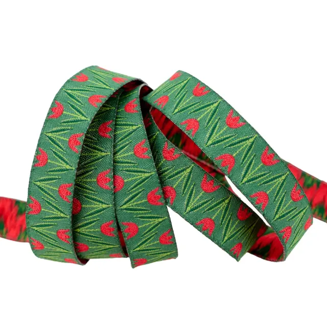 Renaissance Ribbon 12 Days of Christmas Tulips Weihnachtsband 5/8 Zoll