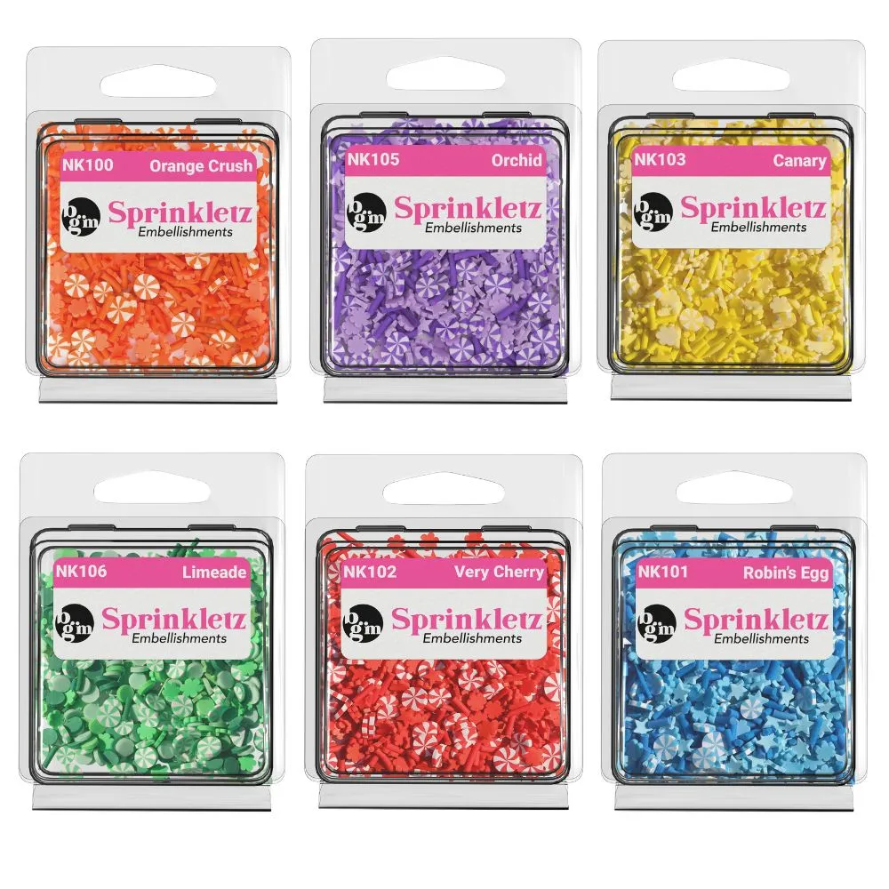 Buttons Galore Sprinkletz Polymer Clay Streuteile 5er-Bundle Shaker