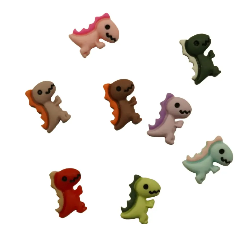 Buttons Galore Flatbackz Extinct Flatbacks 8 Stück Dinos