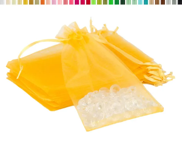 Creativery Organzasäckchen Organzabeutel 10 Stück transparent