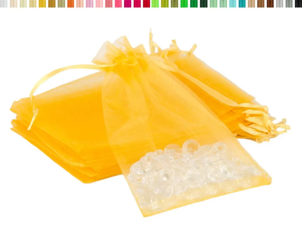 Creativery Organzasäckchen Organzabeutel 10 Stück transparent