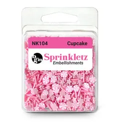 Buttons Galore Sprinkletz Cupcake Streusel 12 g rosa 5 mm