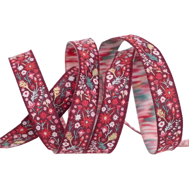 Renaissance Ribbon Adventale Yuletide Daisies Webband 5/8 Zoll