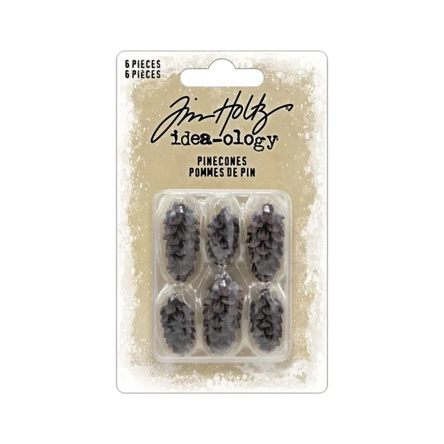 Idea-ology Tim Holtz Christmas Pinecones Tannenzapfen 6er