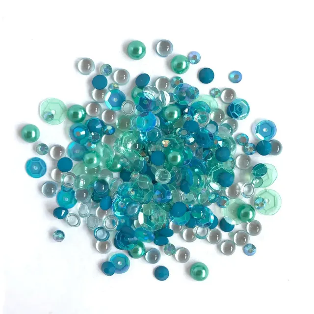 Buttons Galore Sparkletz Sea Level Streudeko 10 g blau