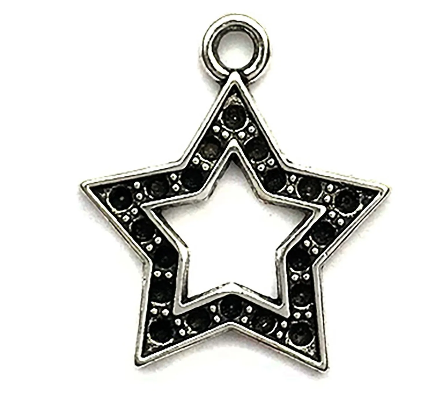 Buttons Galore Star Bulk Charm Anhänger Stern 10 Stück
