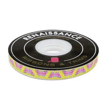 Renaissance Ribbon Glow Garden Morning Moth Webband Citrin 13mm