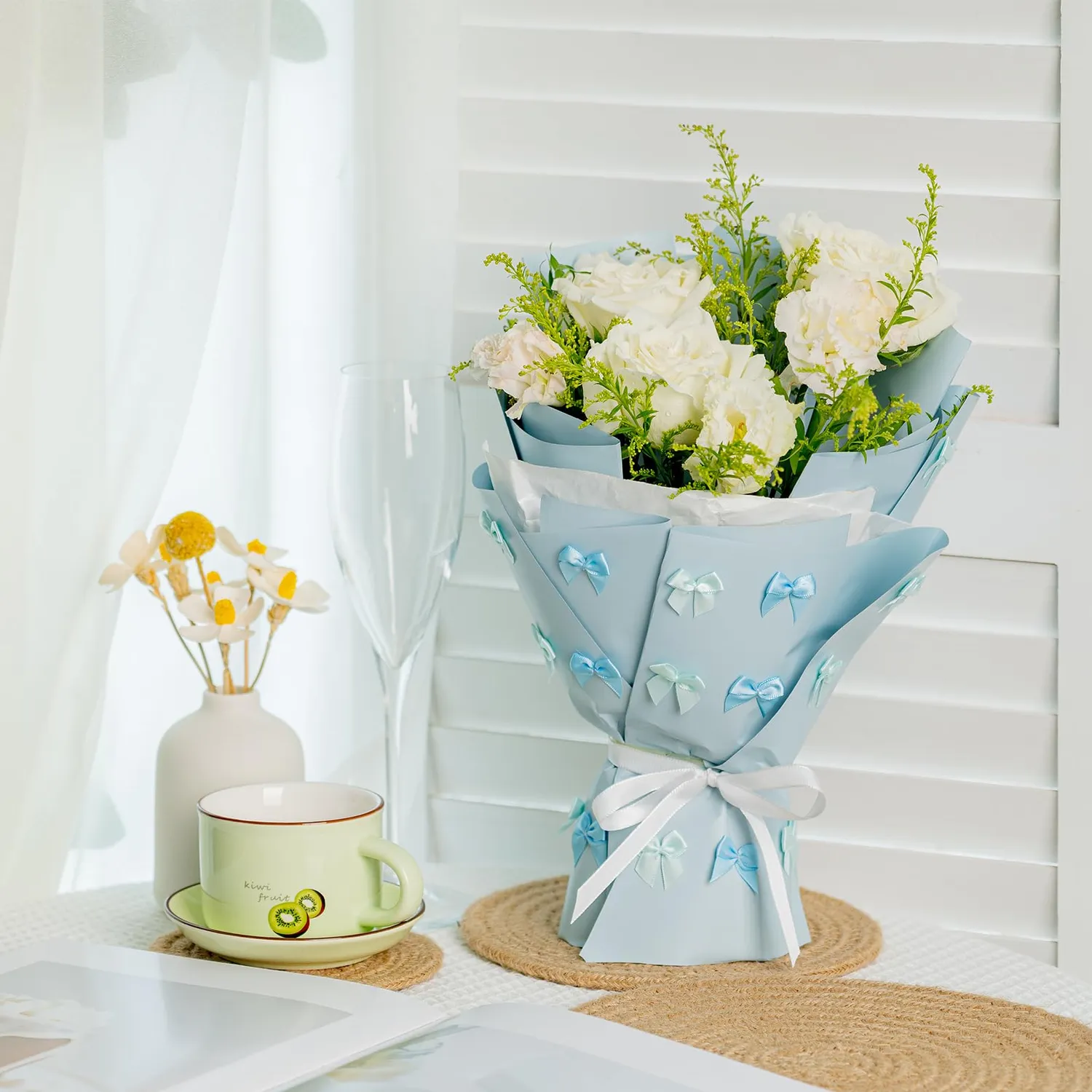 MORSUNBELA Mini Geschenkschleifen 100 Stück