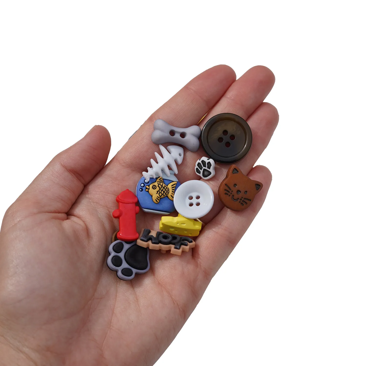 Buttons Galore Pet Button Super Value Pack Knöpfe 100 Stück 3D
