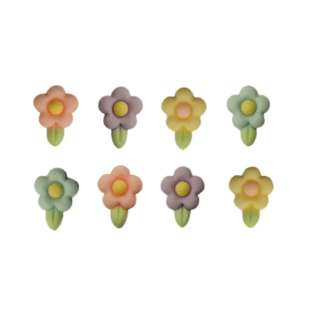 Buttons Galore Flatbackz Dainty Daisies Deko 8 Stück