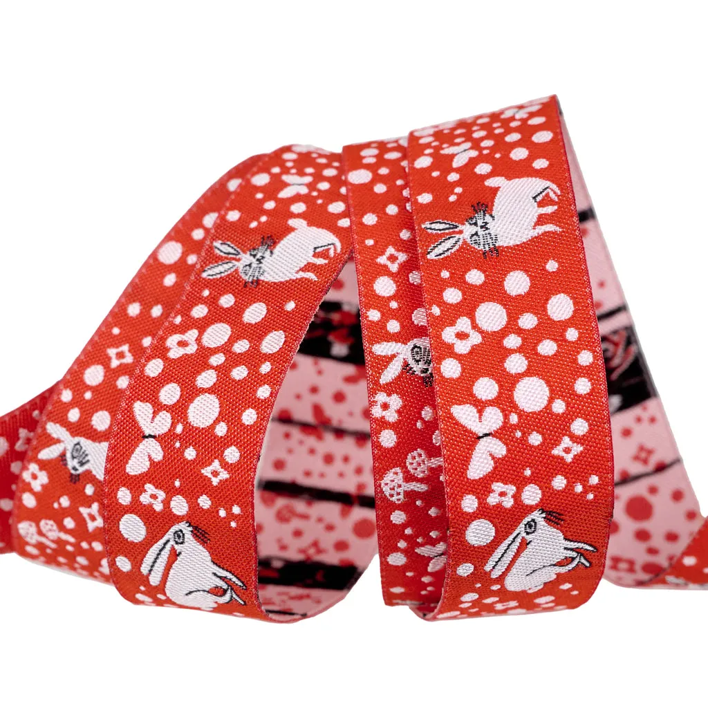 Renaissance Ribbon Love Letter Bunny Dot Webband 7/8" 1 Yard