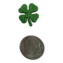 Buttons Galore Glitter Shamrock Nähknöpfe 50 Stück Kleeblatt