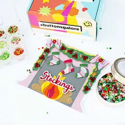Buttons Galore Holiday Bastelset 12 Dosen Weihnachten