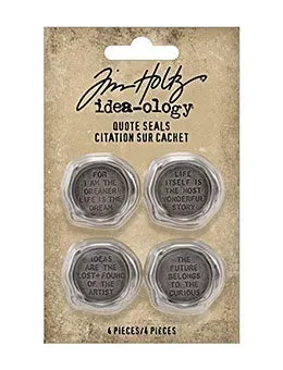Idea-ology Tim Holtz Quote Seals Siegel-Sticker Sprüche
