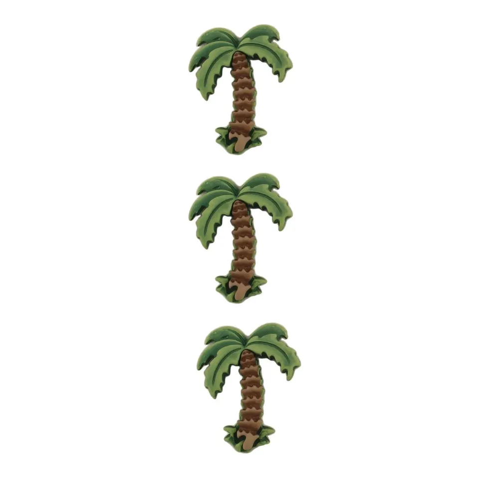 Buttons Galore BaZooples Palm Trees Knöpfe 3 Stück waschbar