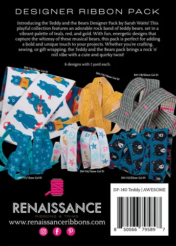Renaissance Ribbon Teddy and the Bears Schleifenband-Set