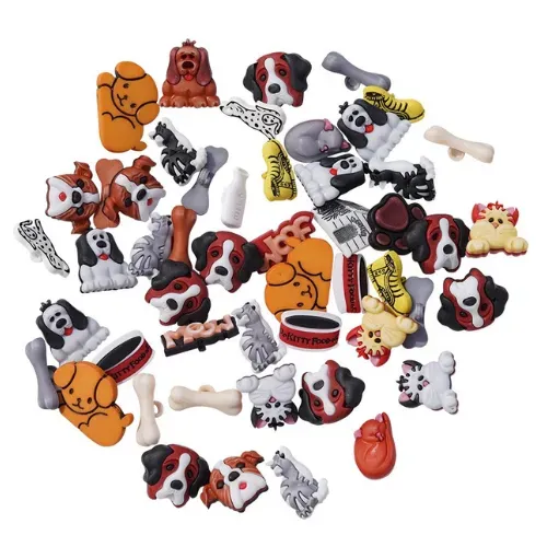 Buttons Galore Pets Knöpfe Sortiment 50 Stück Hunde Katzen