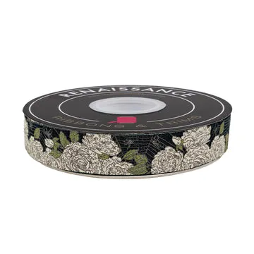 Renaissance Ribbon Home Sweet Haunt Spooky Garden Schleifenband 22mm
