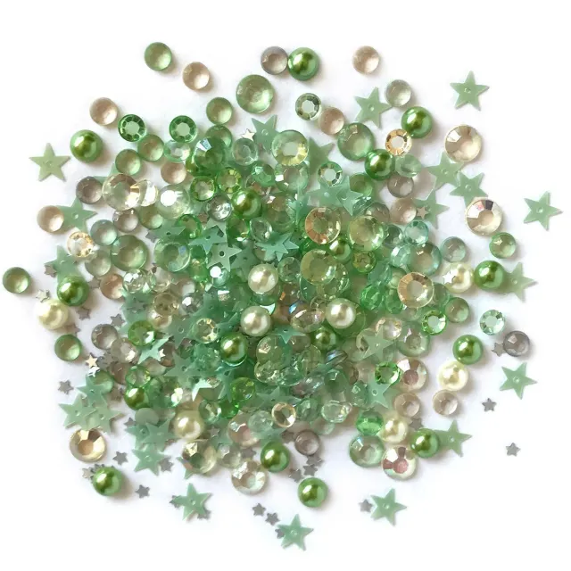 Buttons Galore Sparkletz Winters Evergreen Schmucksteine 10 g