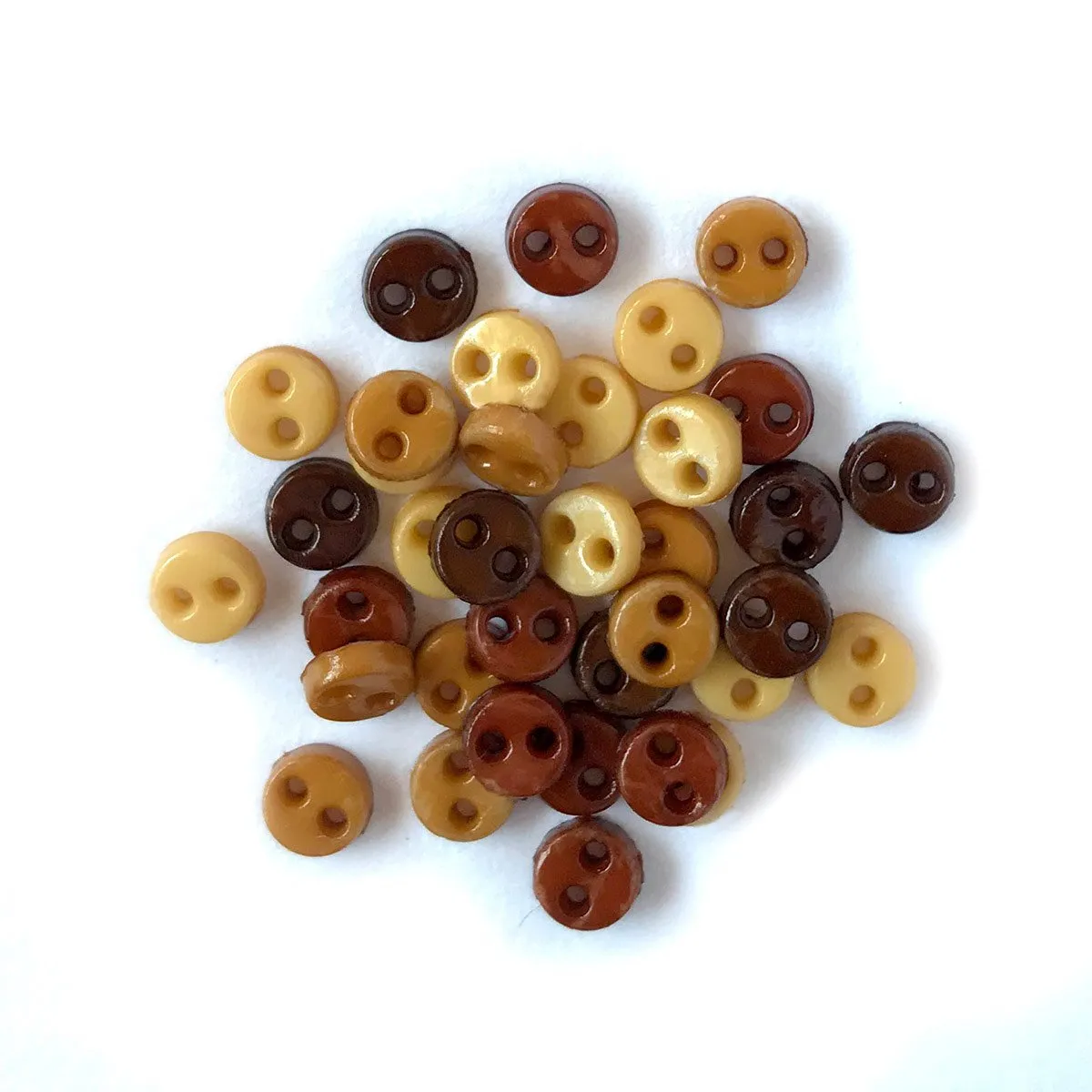 Buttons Galore Micro Knöpfe 35 Stück 4 mm glänzend