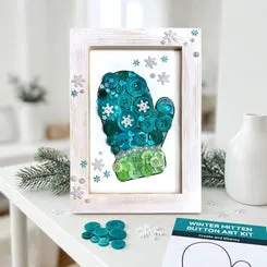 Buttons Galore Mitten Frame Bastelset Handschuh-Bilderrahmen 13x18