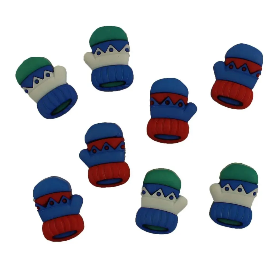 Buttons Galore Winter Warm Handschuhknöpfe 8 Stück waschbar