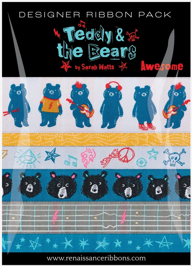 Renaissance Ribbon Teddy and the Bears Schleifenband-Set