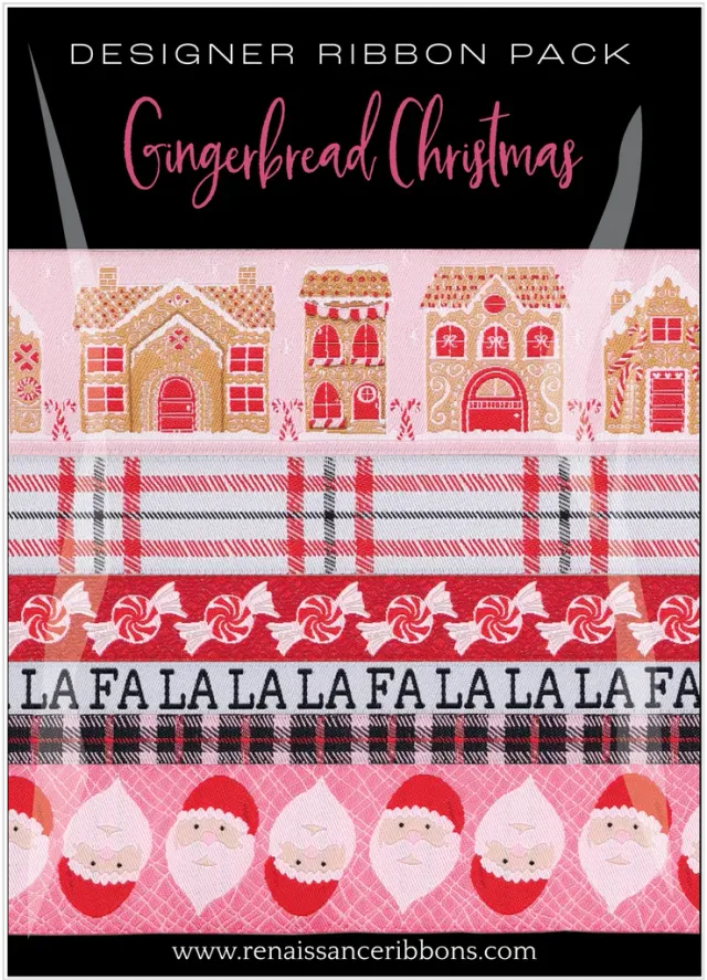 Renaissance Ribbon Gingerbread Christmas Designerpack 6 Yards