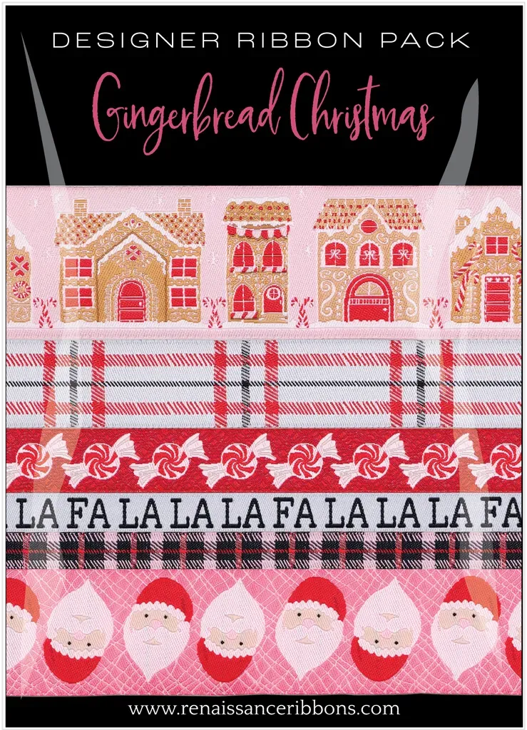 Renaissance Ribbon Gingerbread Christmas Designerpack 6 Yards