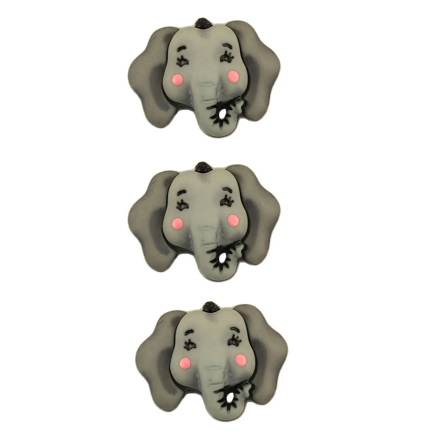 Buttons Galore Elsie the Elephant Nähknöpfe 3er 2,5 cm