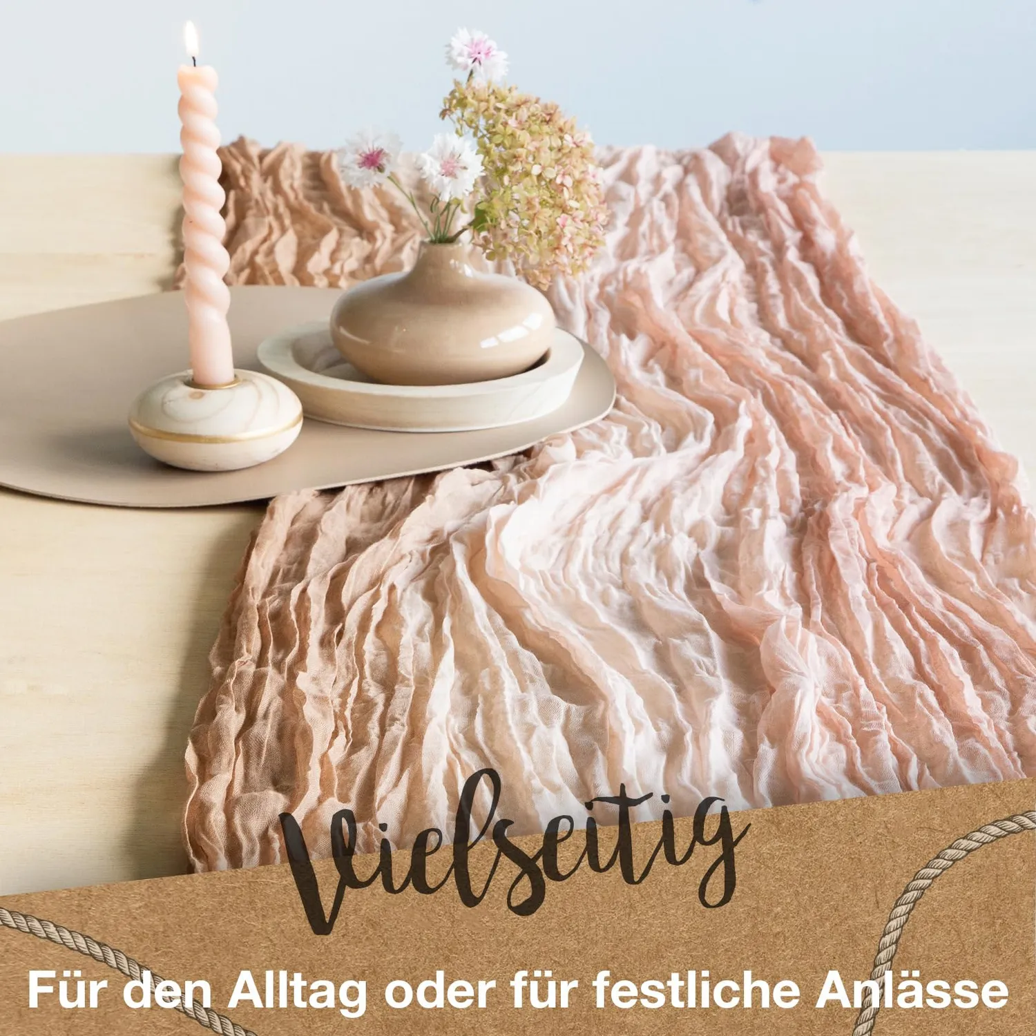 Halbach Multicolor Tischläufer 70x300 cm waschbar