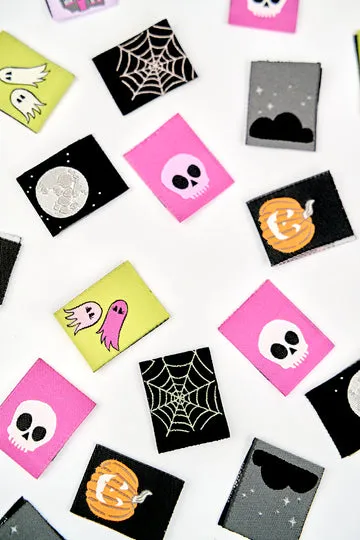 Renaissance Ribbon Spooky Night Weblabels 8er-Pack Halloween