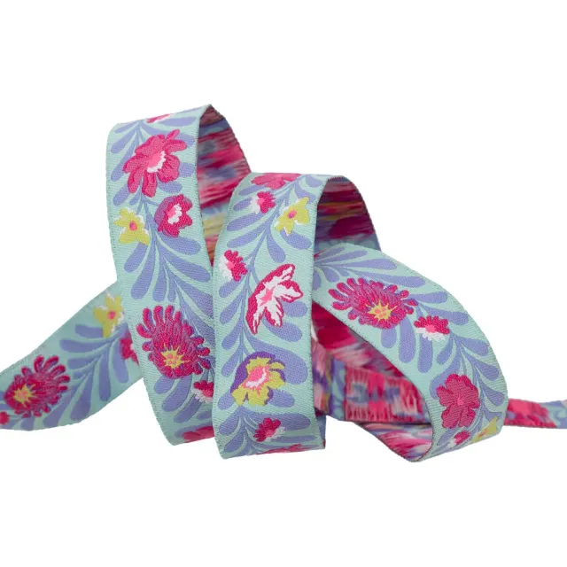 Renaissance Ribbon Untamed Flowerfield Webband 1 Yard