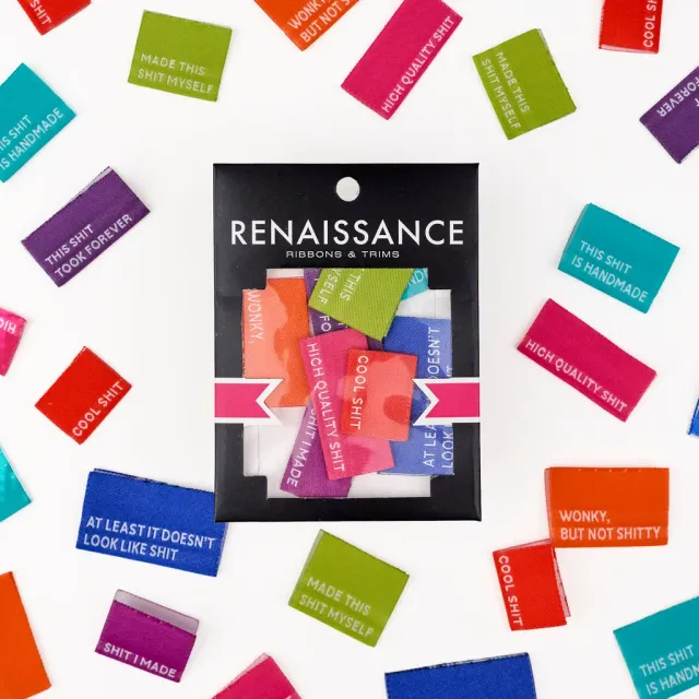 Renaissance Ribbon Oh Shoot Webetiketten 8er Pack bunt