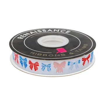 Renaissance Ribbon 250th Birthday Festive Bows Band 1 Yard