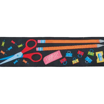 Renaissance Ribbon Back to School My School Supplies Webband 38mm