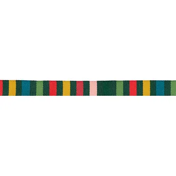 Renaissance Ribbon 12 Days of Christmas Holiday Stripe Webband 1 Yard Polyester