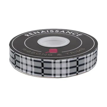 Renaissance Ribbon Farmhouse Christmas Farmhouse Plaid Band 1 Yard karo