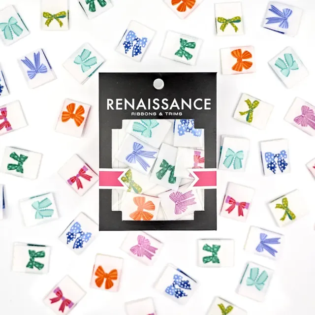 Renaissance Ribbon Tied Up Weblabel-Set 8 Stück Schleifen