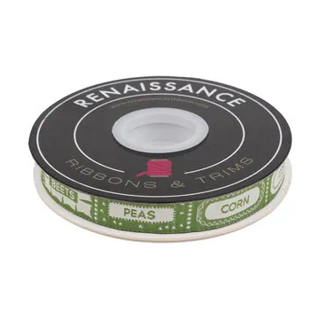 Renaissance Ribbon Canning Labels Jacquardband 1 Yard Polyester