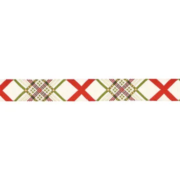 Renaissance Ribbon Spruce Crossed Threads Schleifenband