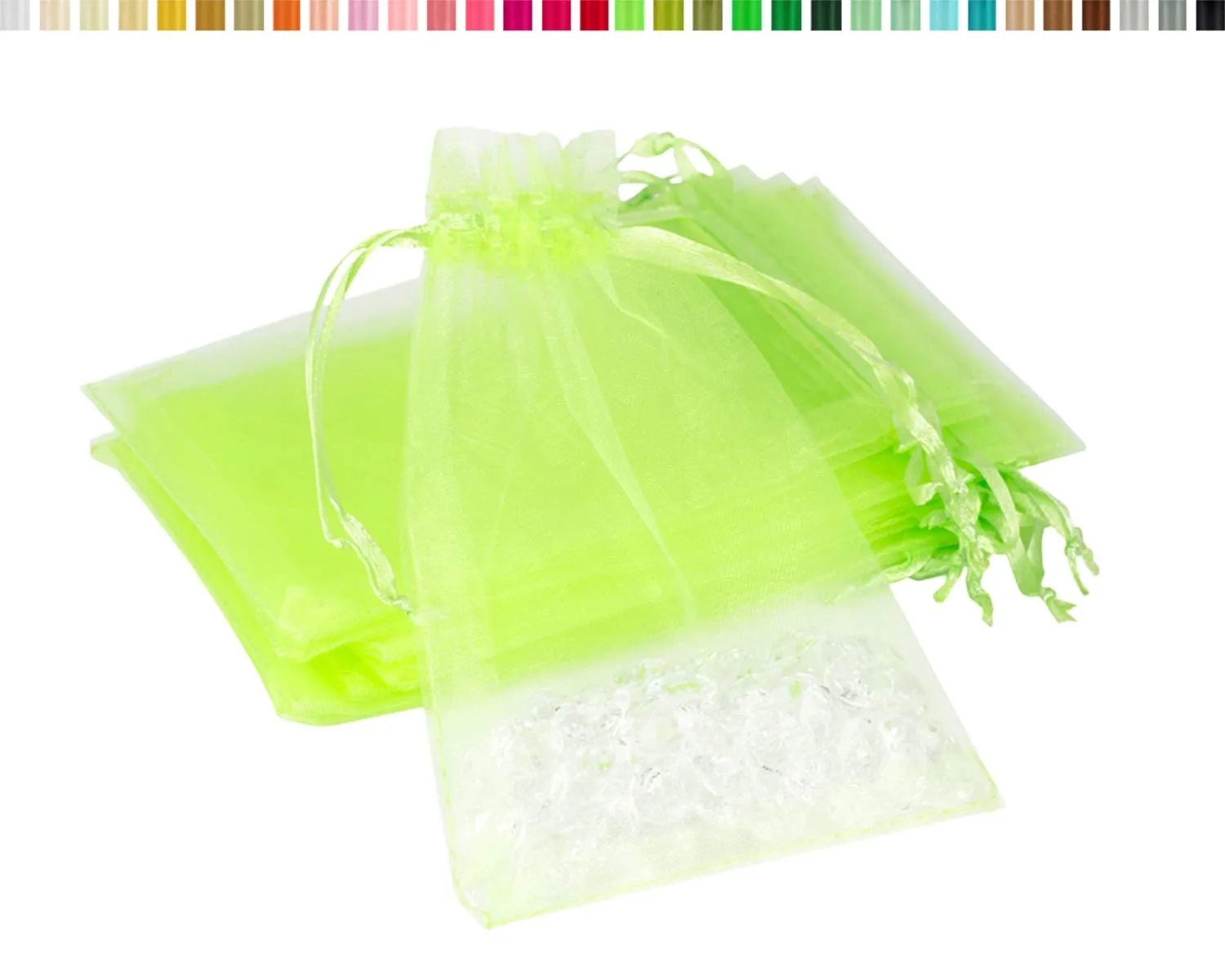 Creativery Organzasäckchen Organzabeutel 10 Stück transparent