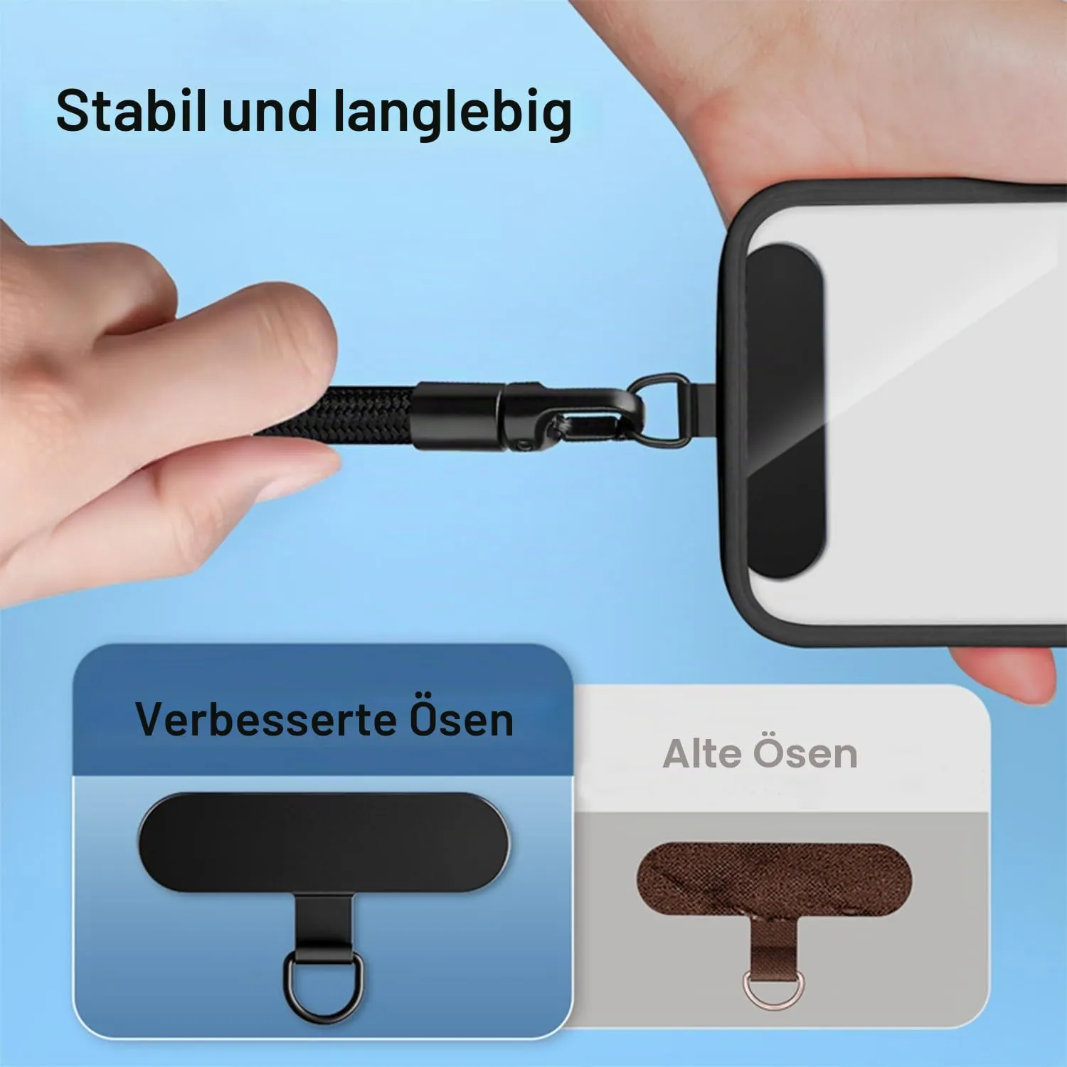 MORSUNBELA Handykette kurz verstellbar Handschlaufe