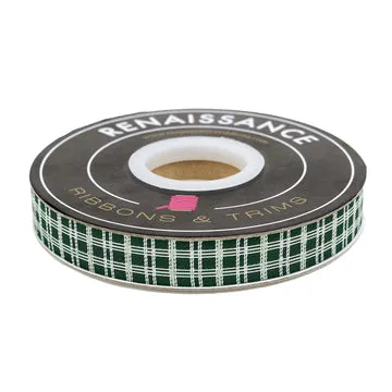 Renaissance Ribbon Mistletoe Holly Karoband 5/8" 1 Yard