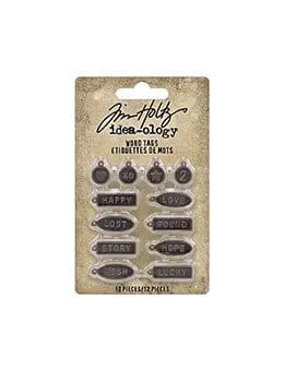 Tim Holtz Idea-ology Word Tags Wortanhänger