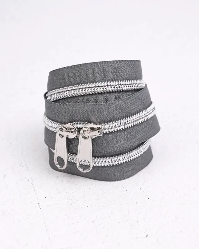 Renaissance Ribbon Moonstone Handtaschen-Reißverschluss #5 Doppelschieber