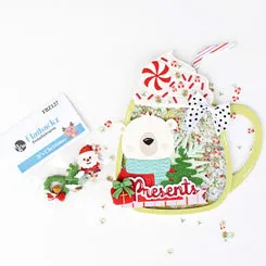 Buttons Galore Flatbackz Candy Canes Zuckerstangen 7 Stk