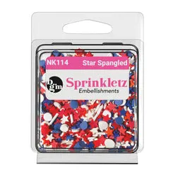 Buttons Galore Star Spangled Sprinkletz Streudeko 12g USA
